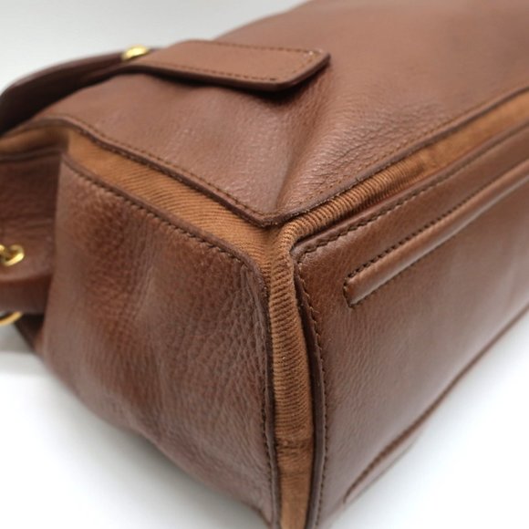 YVES SAINT LAURENT MUSE TWO MESSENGER BAG BROWN LEATHER MEDIUM SHOULDER BAG - Picture 9 of 12